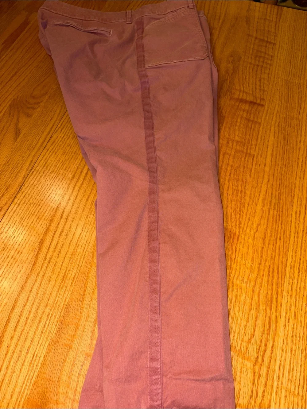 Old Navy Women's Cropped Straight Pants - Mauve Pink/Rust